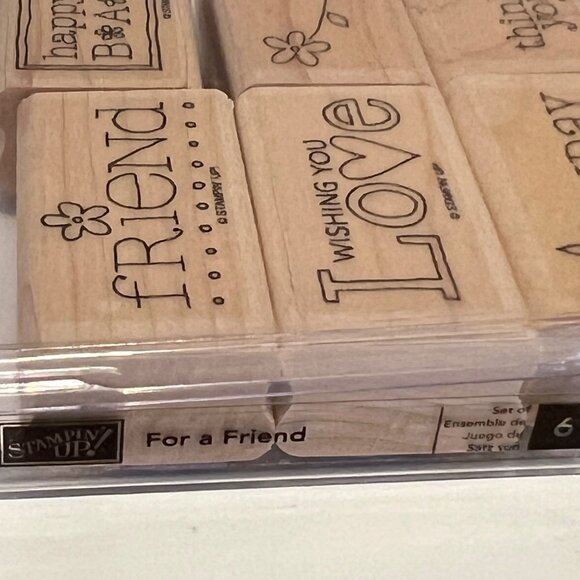 Stampin Up! "For A Friend" Rubber Stamp Set - Picture 2 of 3